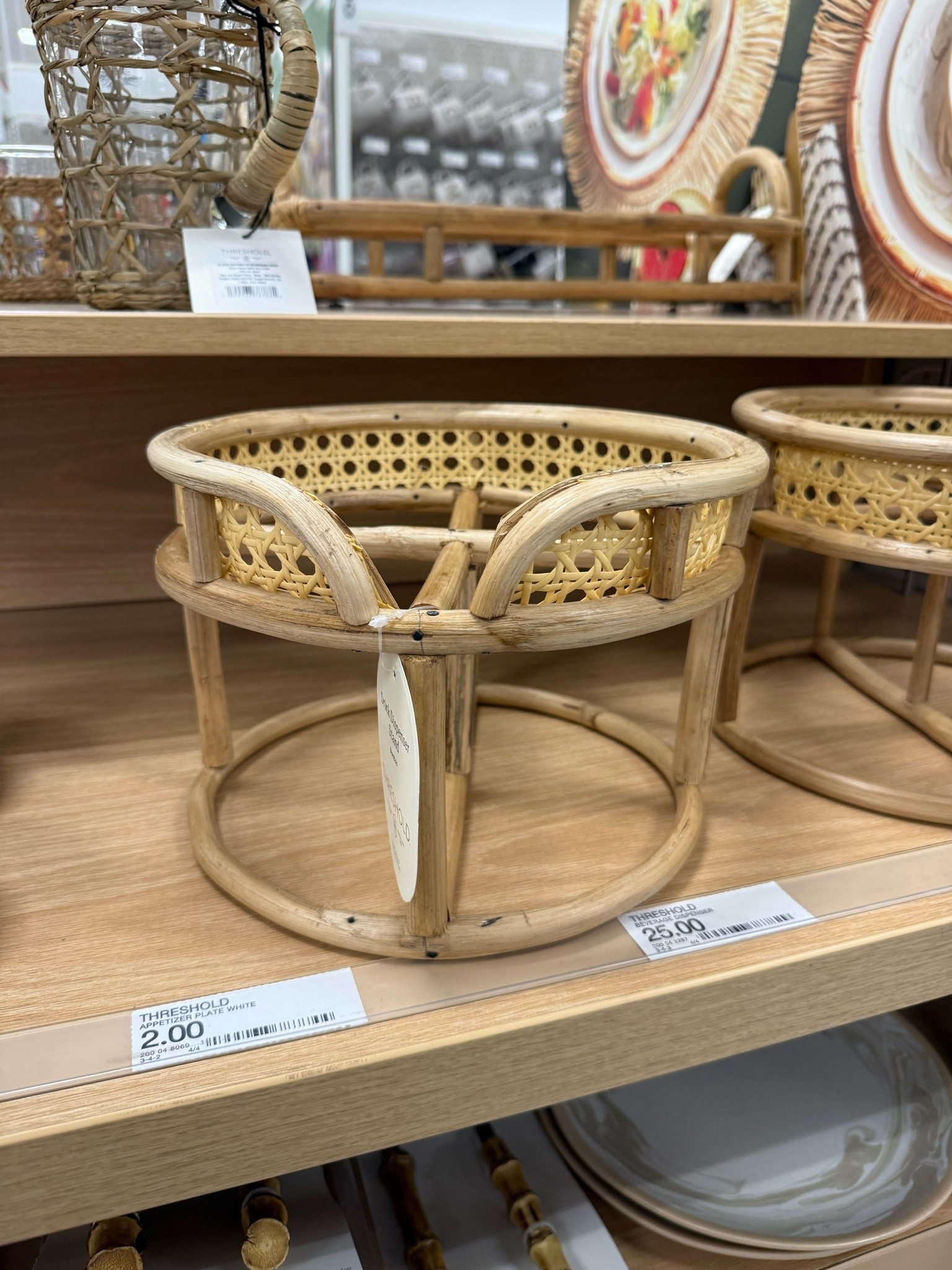 Bamboo/rattan drink dispenser holder!

#LTKSeasonal #LTKHome