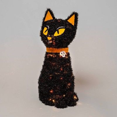 Moving Tinsel Cat Incandescent Halloween Lighted Decor - Hyde &#38; EEK! Boutique&#8482; | Target