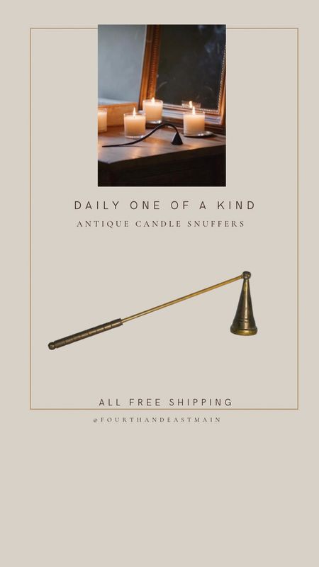 daily one of a kind // antique candle snuffers - lots linked with free shipping  