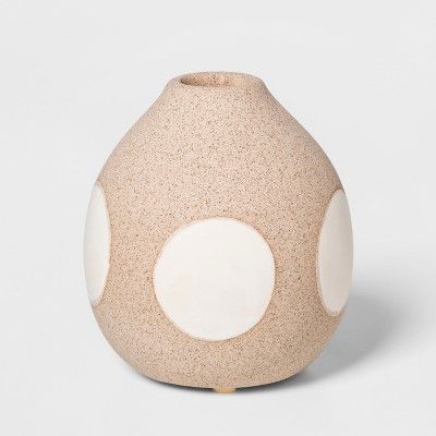 3.9" x 3.5" Earthenware Circle Vase Brown/Cream - Project 62™ | Target