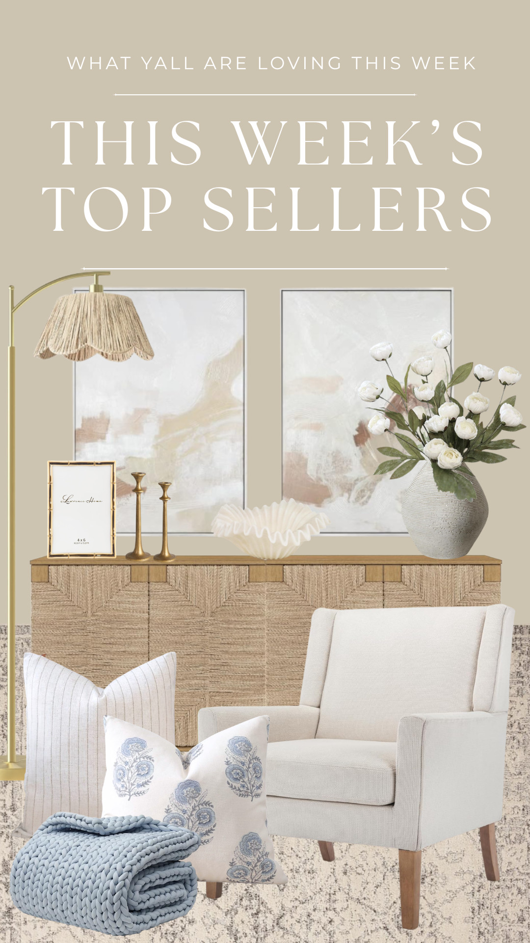 Spring top favorite room refresh items! Loving bright white and blues with this FABULOUS rattan cabinet ✨ 
• 
• 
• 
spring room decor, spring refresh, top favorites, what you're loving, shelf decor, coffee table decor 

 #LTKSeasonal #LTKHome #LTKSaleAlert