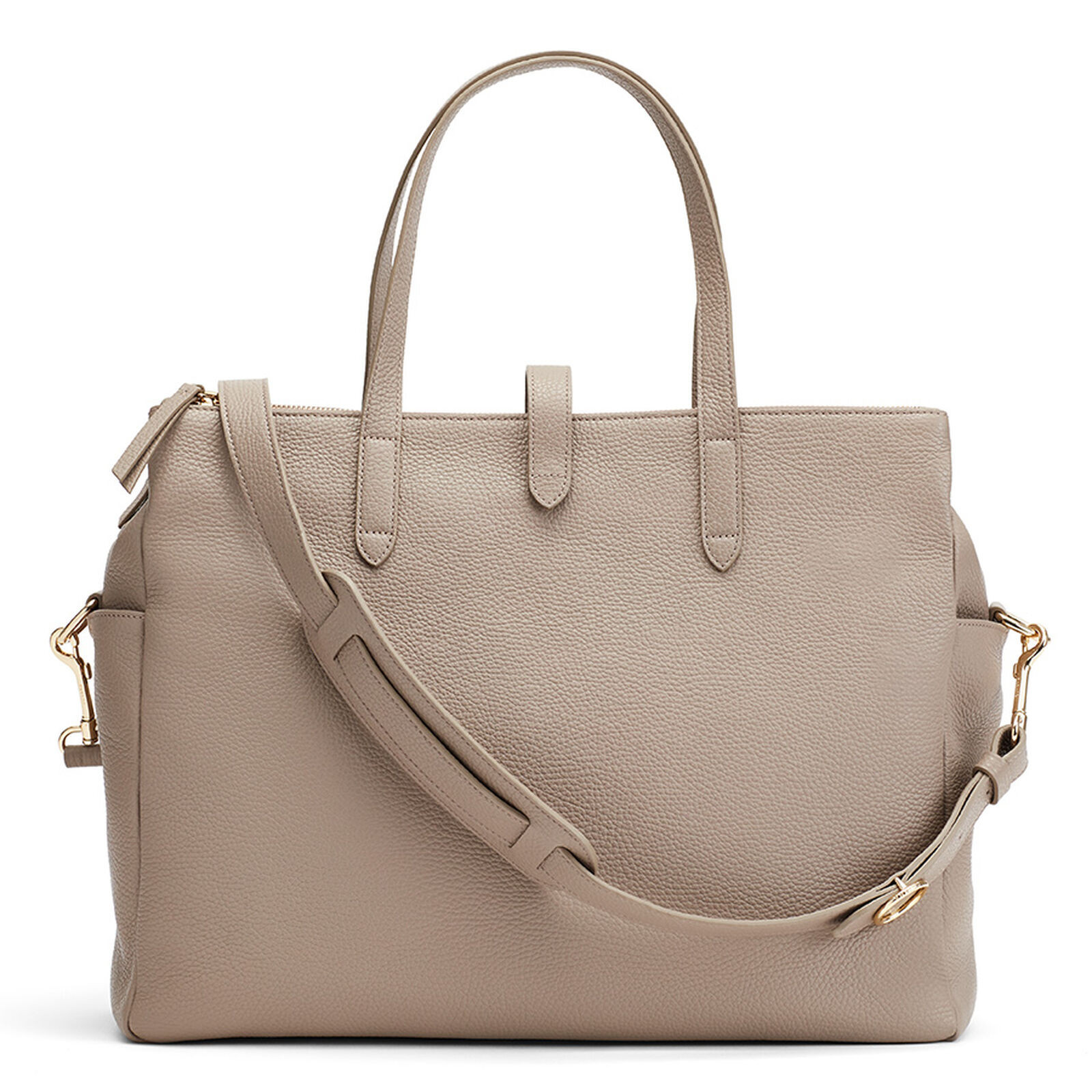 Leather Triple Zipper Overnight | Cuyana