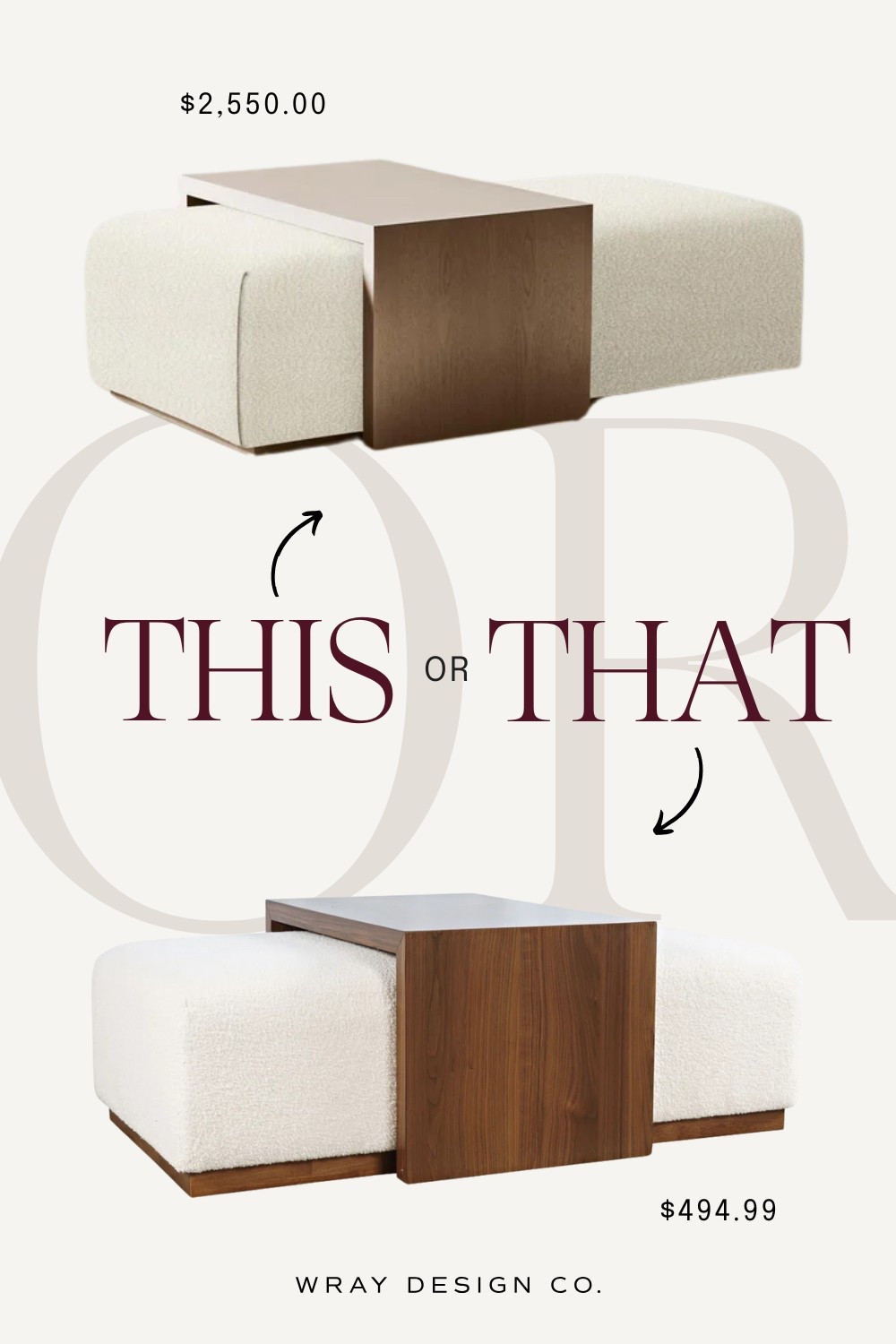 Your weekly look for less is here! Featuring this ottoman with a waterfall table, which is a dupe for the Bowery ottoman from Maiden Home. This piece was designed to serve as both an ottoman AND coffee table. Will you splurge or are you buying the dupe? Let us know!

#LTKHome #LTKStyleTip