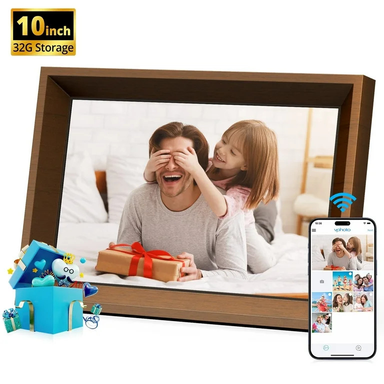 Dragon Touch Digital Picture Frame -10.1'' 32GB Wifi Digital Photo Frame,Best Birthday,Christmas ... | Walmart (US)