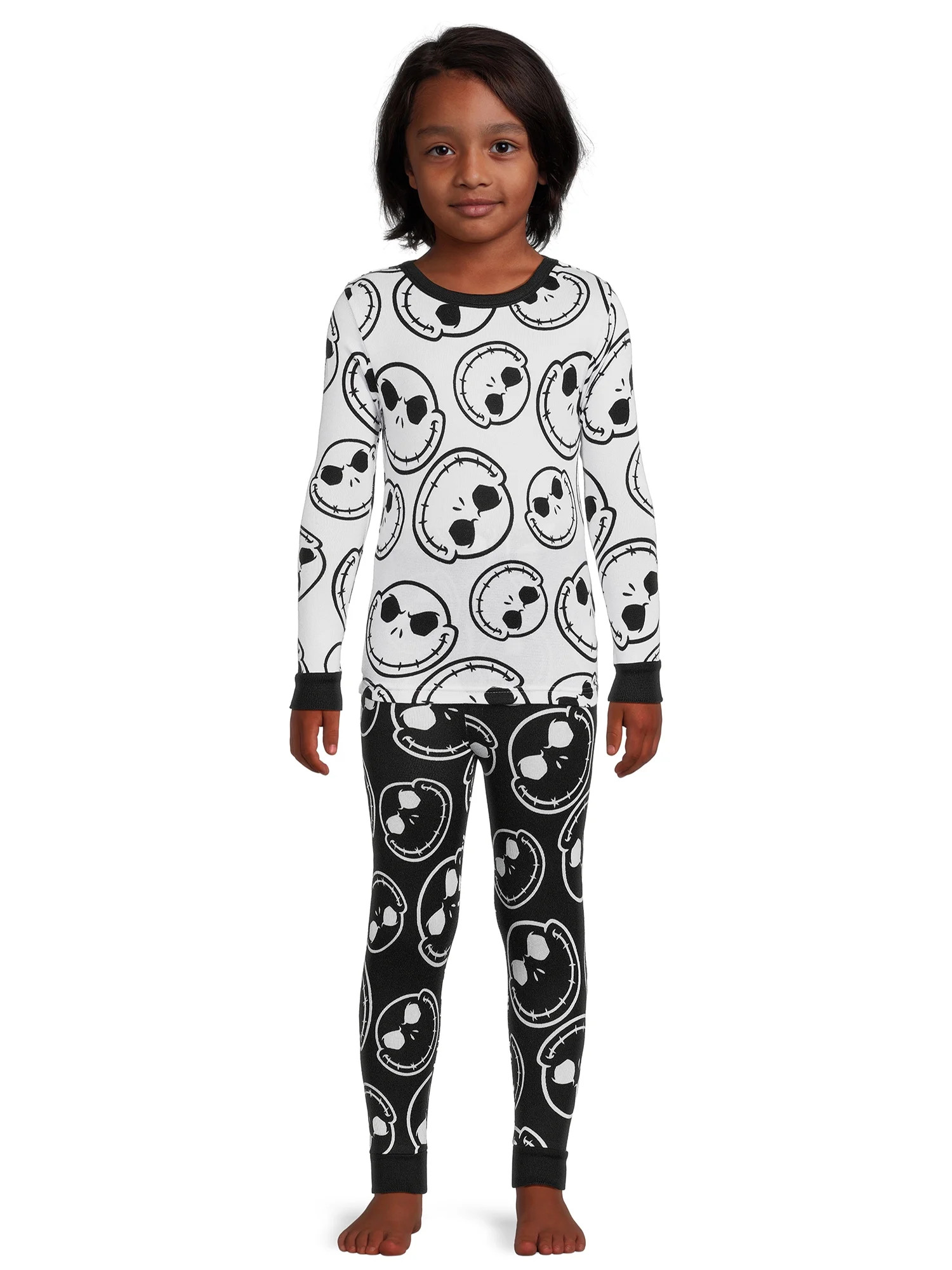 Disney Boys Nightmare Before Christmas Jack Skellington Pajama Set, 2-Piece, Sizes 4-10 | Walmart (US)