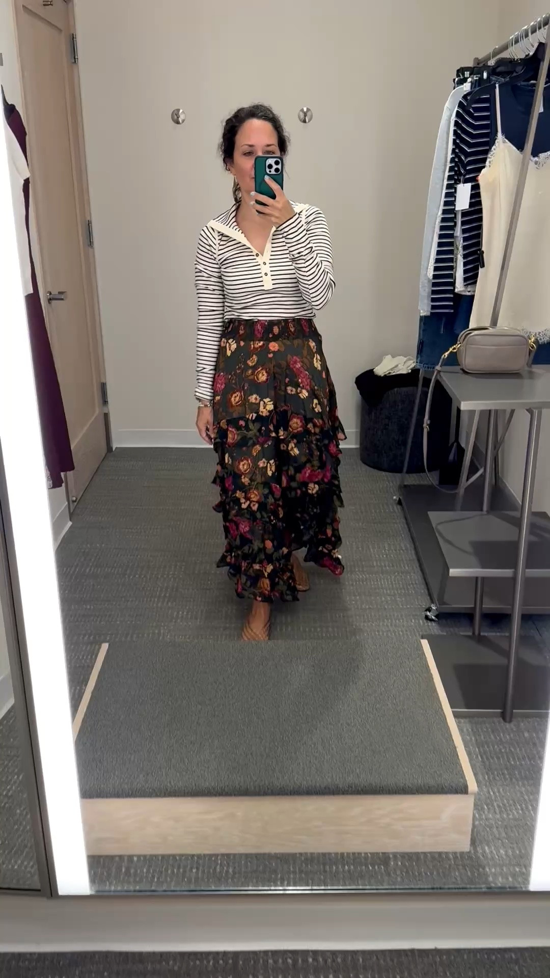 Loving this outfit! I purchased both pieces from the Nordstrom Anniversary sale, Free People top, in an xs, and maxi skirt, in an xs.

#LTKSeasonal #LTKOver40 #LTKSaleAlert