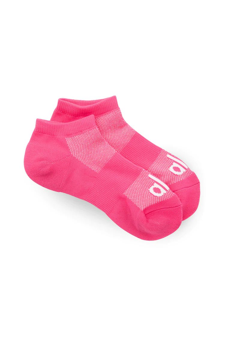 Women's Everyday Sock - Hot Pink/White | Alo Yoga