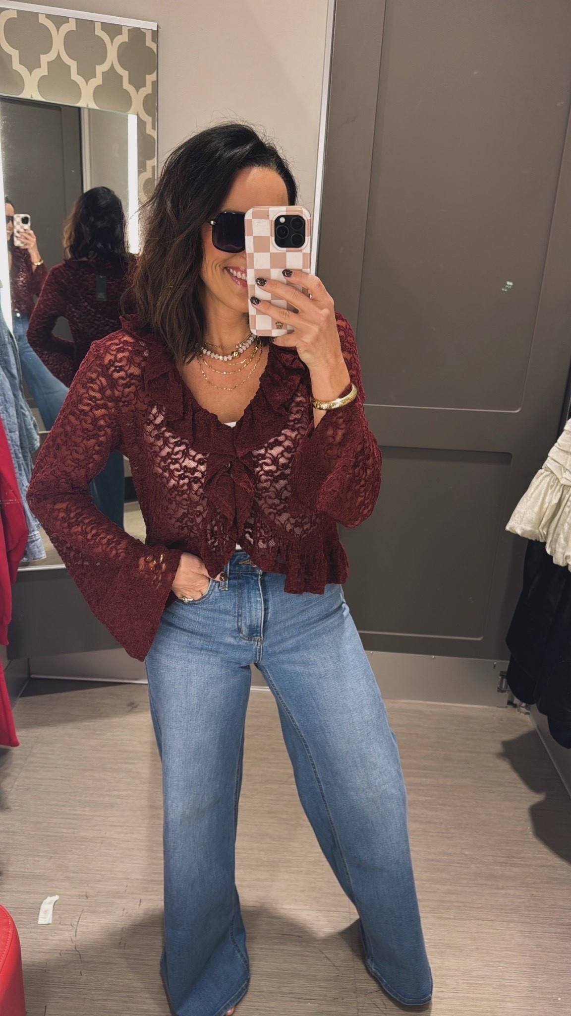 Y’all this long sleeve lace top is gorgeous! 🤩 love how feminine and flattering it is. It comes in 3 other colors and runs TTS. Don’t sleep on this cutie, y’all! Would be perfect for Thanksgiving, fall festivals, or date night! 

Elevated style, lace top, chic look, long sleeve top, Target Style, Target fall fashion, VintagePickin



#LTKootd #LTKFindsUnder50 #LTKStyleTip