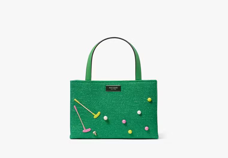 Sam Icon Astroturf Fabric Small Tote | Kate Spade (US)