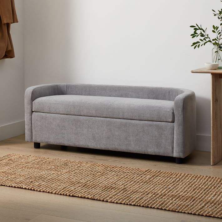Bacall Curved Storage Bench | West Elm (US)