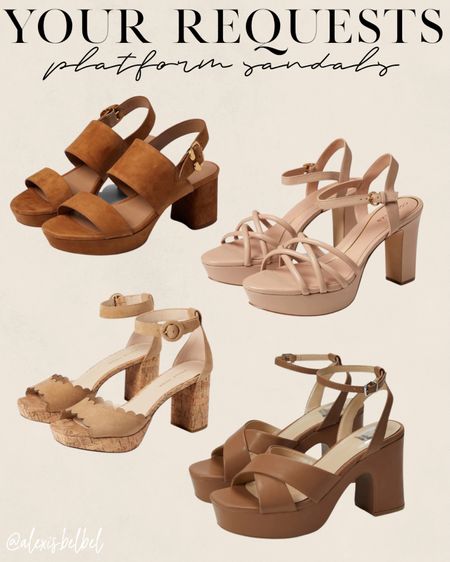 Platform sandals for spring 

#LTKshoecrush #LTKunder100