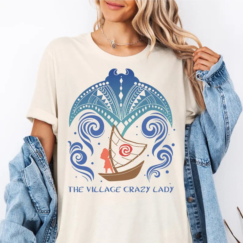 The Village Crazy Shirt, Disney Moana Grandma Tala Shirt, Moana Stingray Shirt, Disney Moana Shir... | Etsy (US)