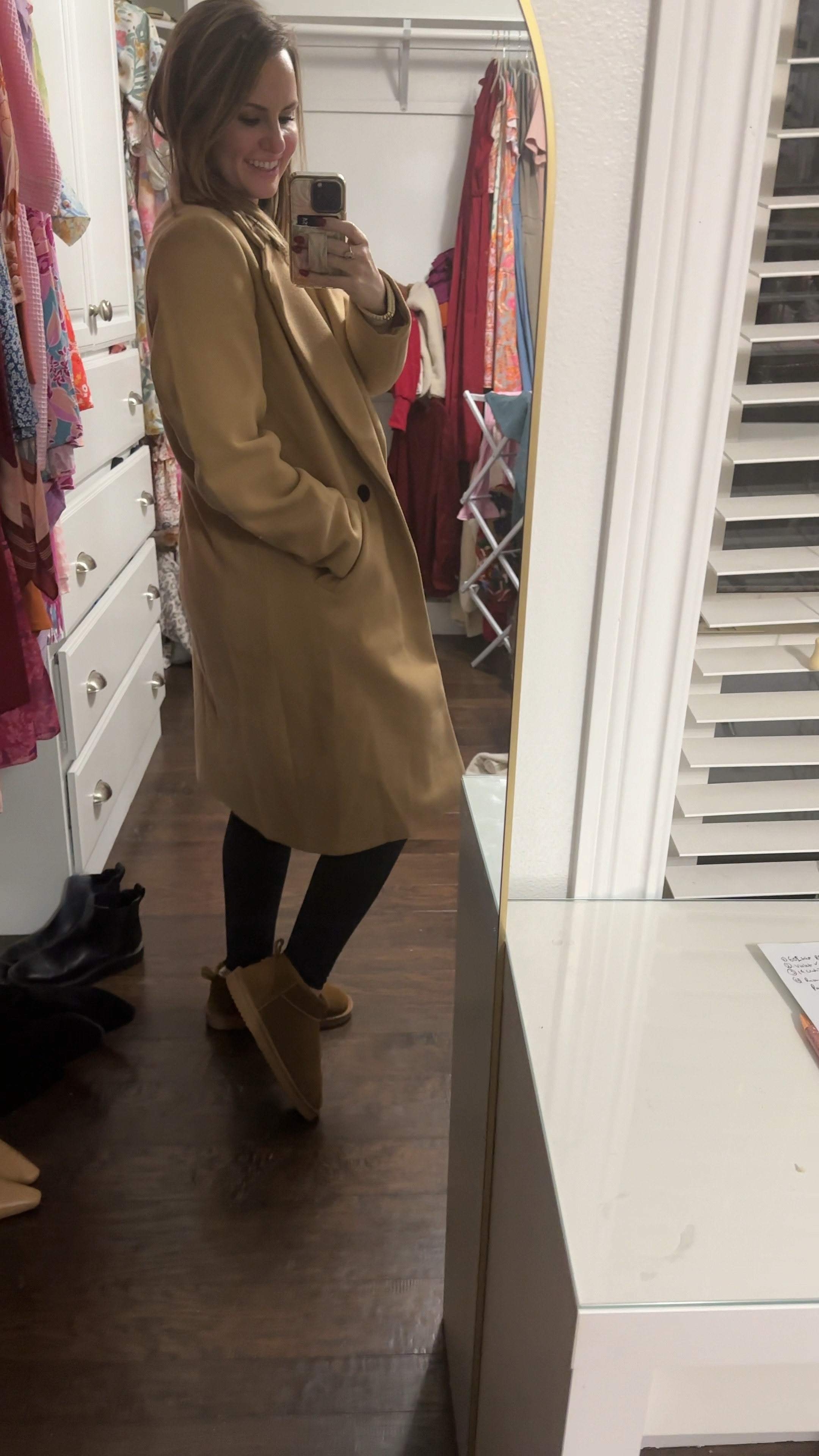 Winter outfit for brunch & shopping! Comfy but elevated with my new winter coat & faux ugg boots from Amazon! Love the fit and quality of  this jacket!! 👏🏼 

#LTKStyleTip #LTKGiftGuide #LTKFindsUnder50