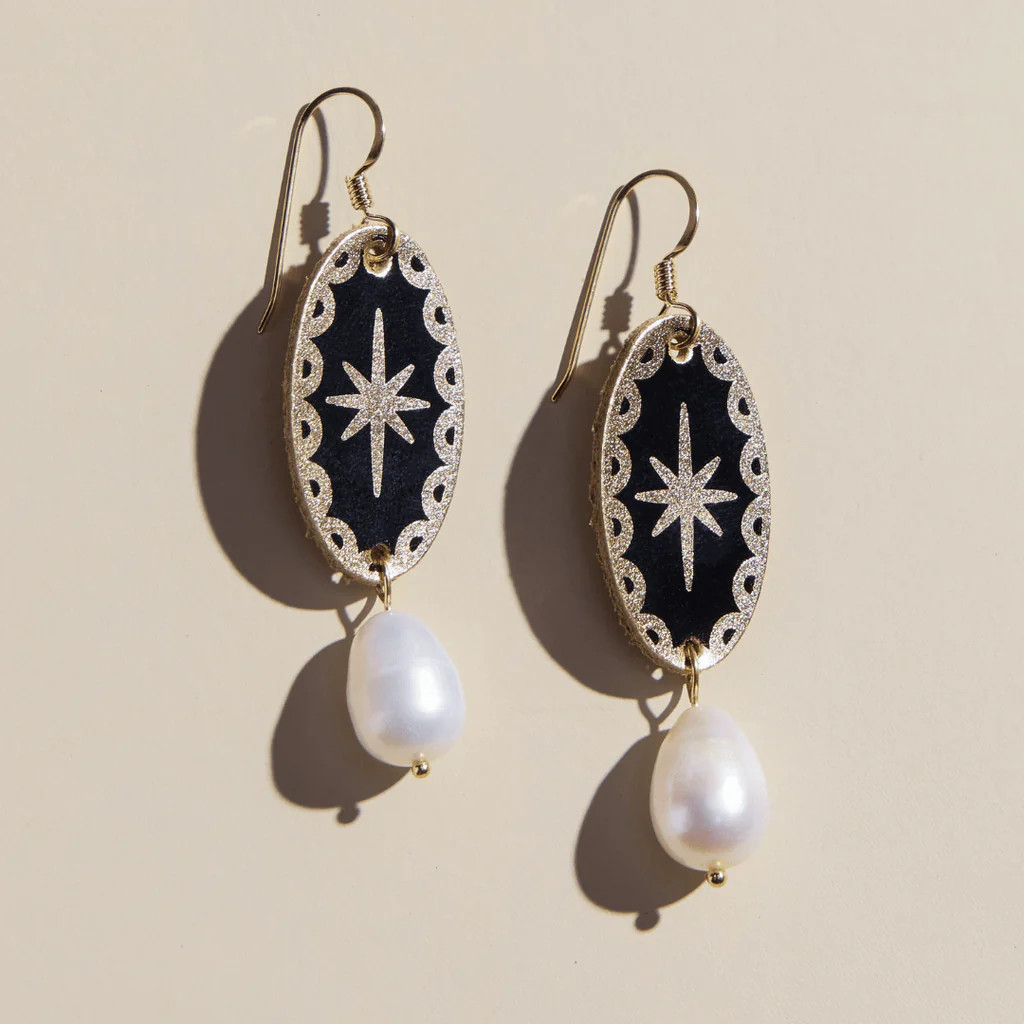 Gold Satin Auden | Nickel and Suede