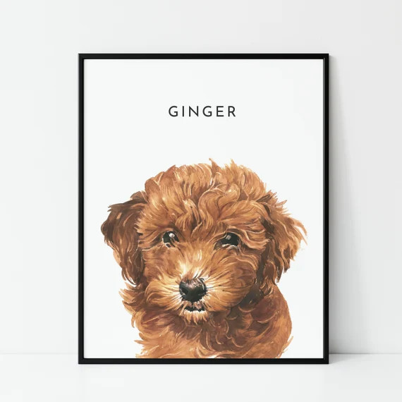 Watercolor Pet Portrait  Custom Dog Painting  Dog Portrait | Etsy | Etsy (US)