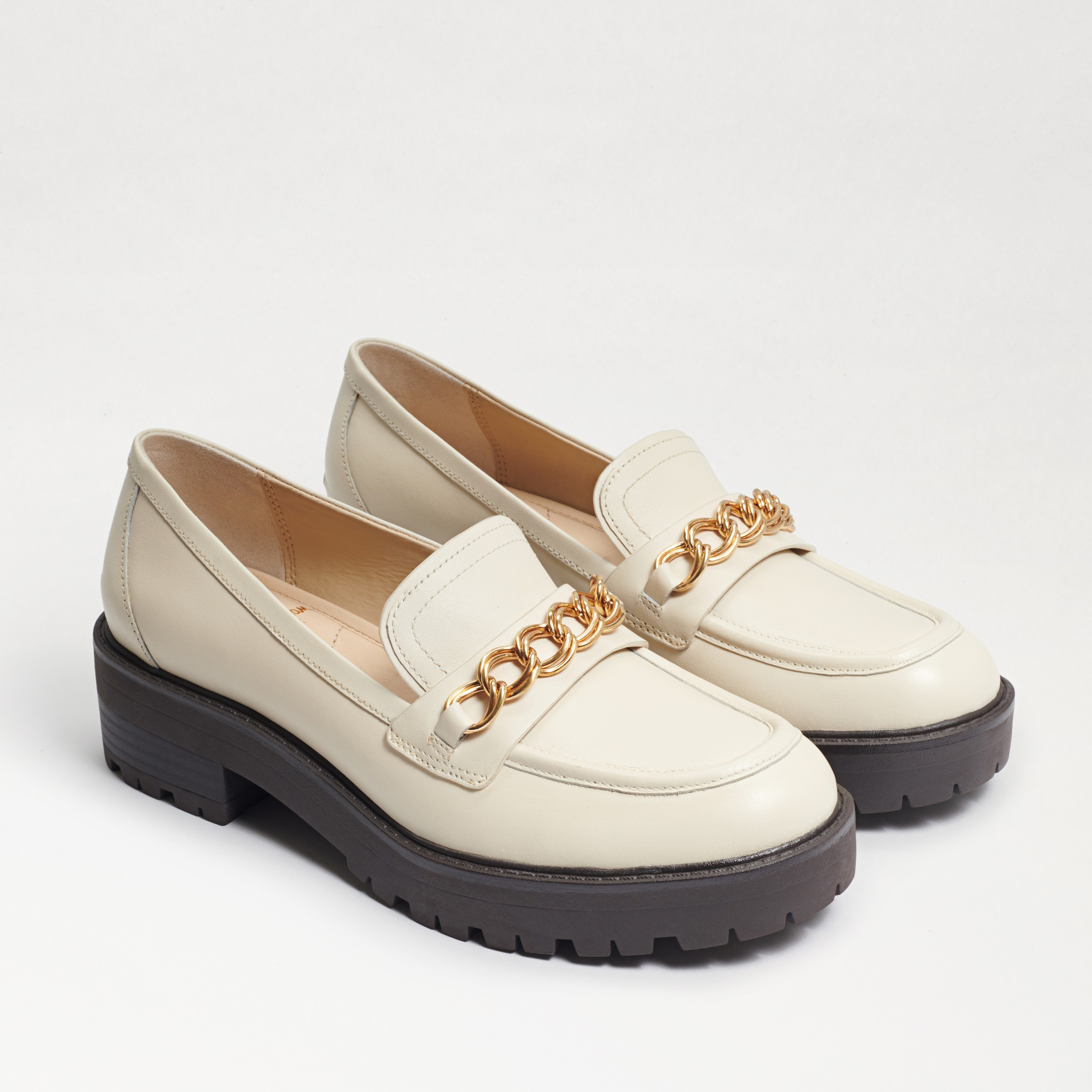 Sam Edelman Taelor Lug Sole Loafer Modern Ivory Leather 9.0 | Sam Edelman