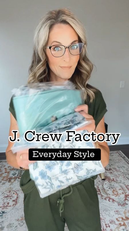 JCrew Factory- Everyday style // cute ruffle top size small //  linen cotton blend pants with elastic back // size 4 

#LTKWorkwear #LTKFindsUnder50 #LTKSaleAlert