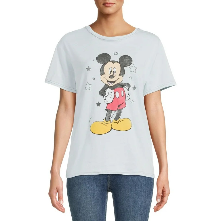 Mickey Mouse Women's Vintage Wash Knit Top - Walmart.com | Walmart (US)