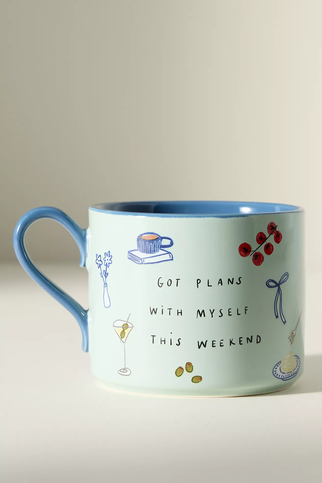 Hollie Startup Got Plans with Myself Stoneware Mug | Anthropologie (US)