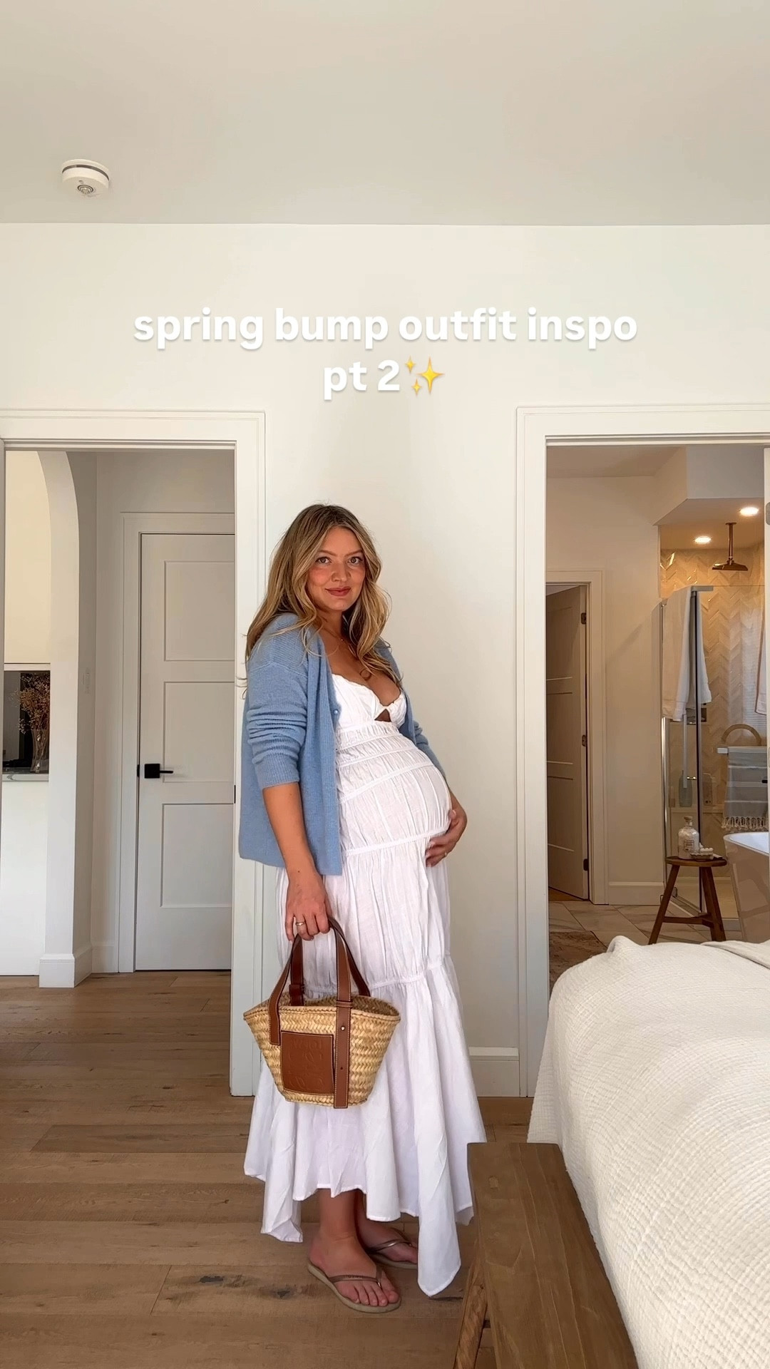 what I’ve been wearing this spring, 9 months pregnant! SIZING: outfit 1 dress size US 6 (lots of bump room), outfit 2 strapless top size US S (lots of bump room) jeans size M (run slightly small), outfit 3 dress size small (tons of stretch) cardigan size S (boxier fit), outfit 4 dress size S (lots of stretch)

#LTKspring #LTKmaternity #LTKstyletip