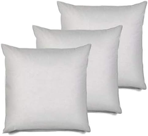 Amazon.com: MSD 3 Pack Pillow Insert 28x28 Hypoallergenic Square Form Sham Stuffer Standard White... | Amazon (US)