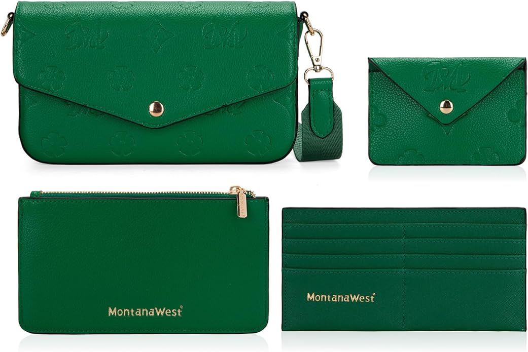 Montana West 4PCS Crossbody Purse and Wallet Set for Women | Amazon (US)