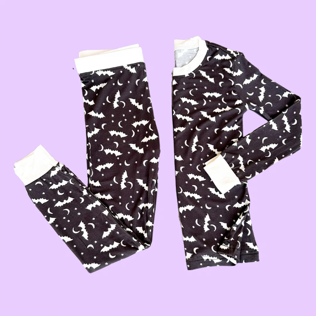 Night Bat PJ Set (FINAL SALE) | Poppy Kids Co