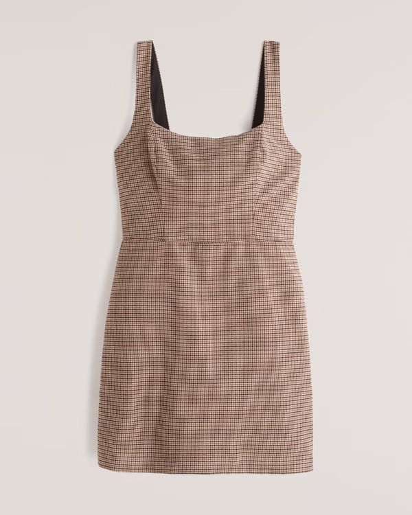 Women's 90s Menswear Pinafore Dress | Women's New Arrivals | Abercrombie.com | Abercrombie & Fitch (US)