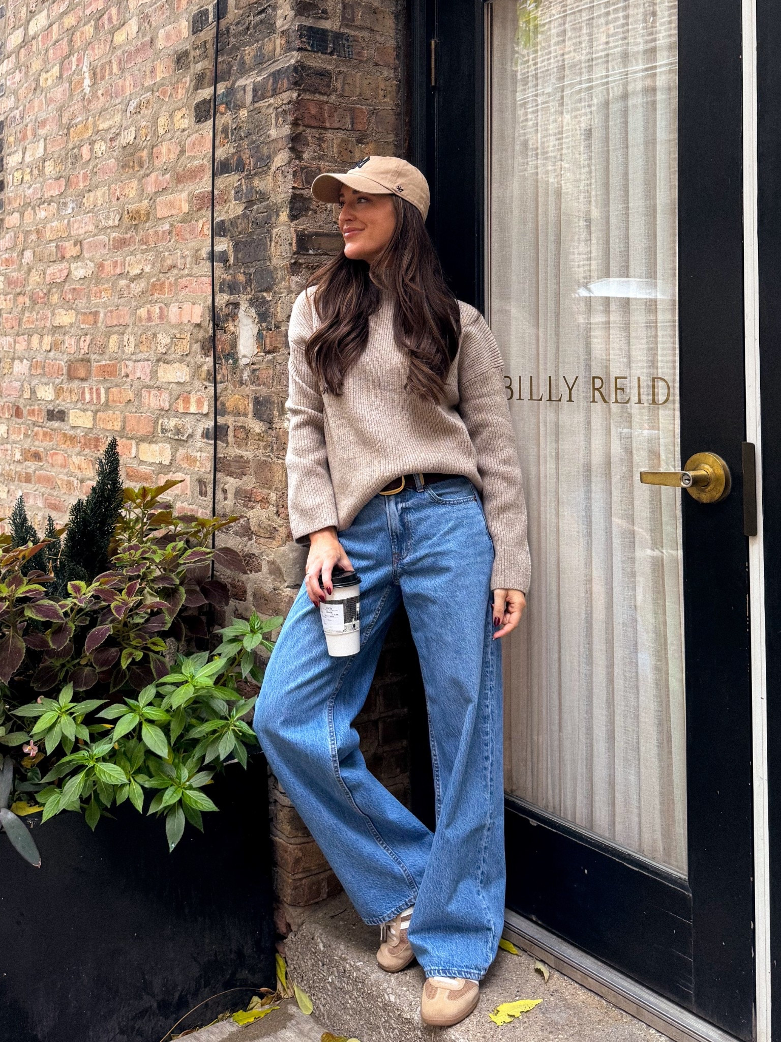 Entire outfit on sale- sized up to a small in the sweater. The jeans run big. Size down! Use code CYBERAF for an extra 15% off 

#LTKCyberWeek #LTKSaleAlert