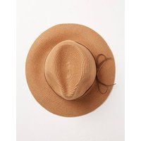 Fatface Womens Straw Fedora Hat - Brown Mix, Brown Mix | Marks & Spencer (UK)