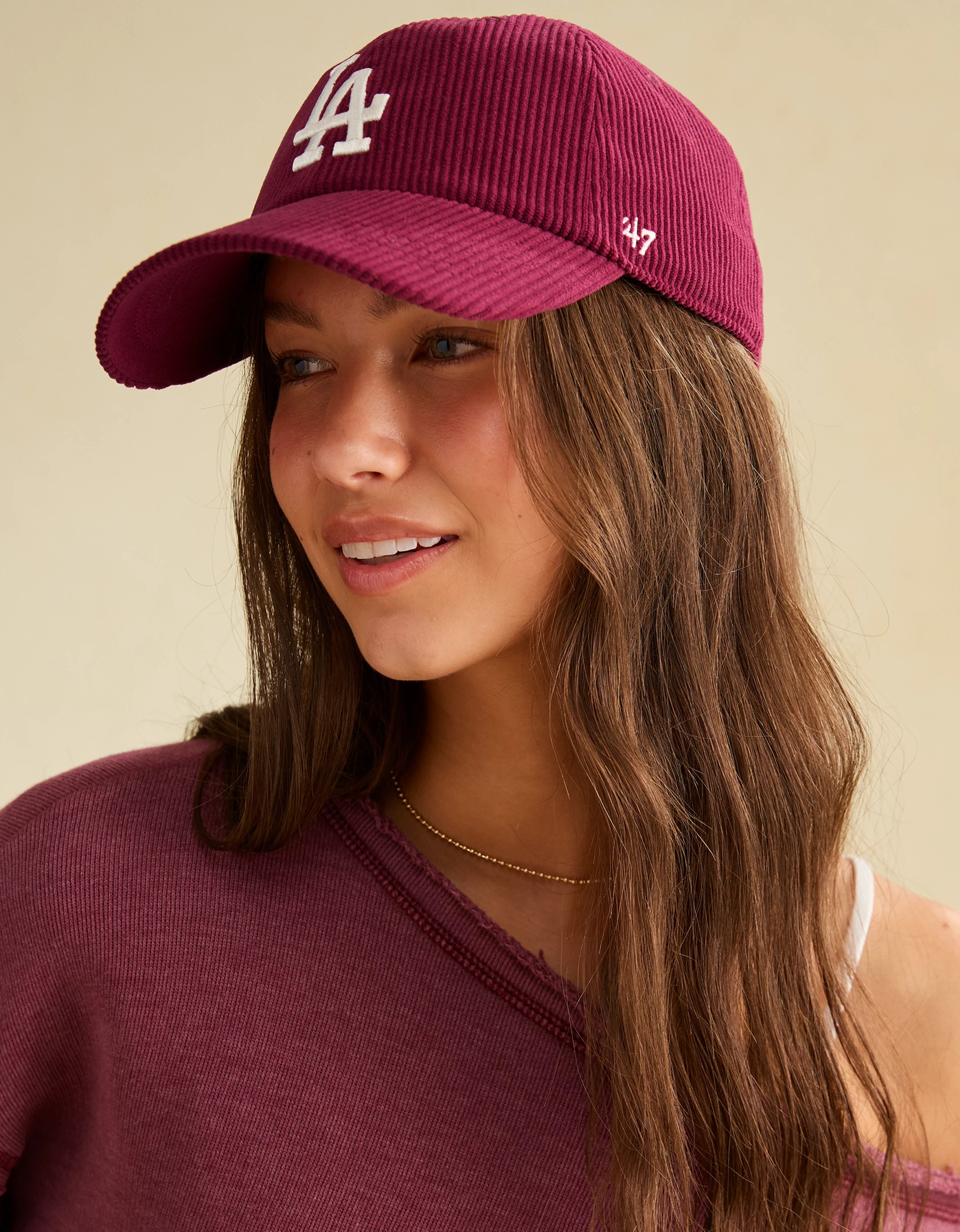 AE Los Angeles Dodgers Corduroy Baseball Hat | American Eagle Outfitters (US & CA)