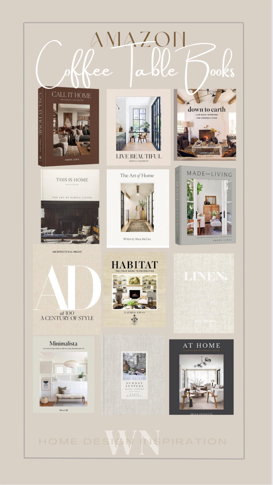 Decorative books. Coffee table books from Amazon  

#LTKfamily #LTKhome #LTKstyletip