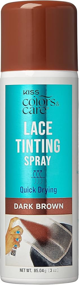 KISS Colors & Care Quick Drying Lace Tinting Spray, Dark Brown, 3 oz. - Blends Lace Seamlessly, W... | Amazon (US)