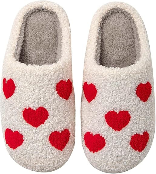 Womens Mens Slippers Retro Memory Foam Cute Cartoon Plush Fluffy Warm Fur Lined slippers Indoor H... | Amazon (US)