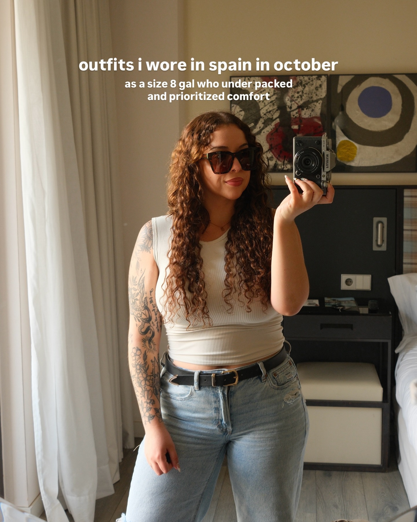 what i wore on our trip to spain as a size 8 gal who didn’t want to overpack and prioritizes comfort over aesthetics (but still wants to look cute!!!) 🤎✨

which one is your fav? 🫶🏼✨

(disclosure: all items besides the flats from poppy barley were purchased with my own $$)