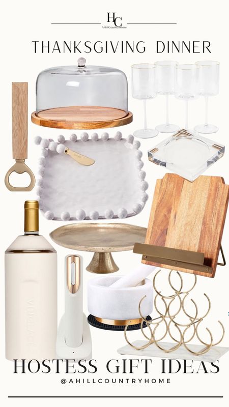 Don’t arrive empty handed!

Follow me @ahillcountryhome for daily shopping trips and styling tips 

Gift guide, gift guide for hostess, gift guide for her, thanksgiving dinner, hostess with the mostest, cook book stand, wine chiller, marble cheese tray, candle tray, cake stand, brass cake stand, wine glass, can opener, wine rack, wine opener, target finds, holiday finds, Amazon finds 