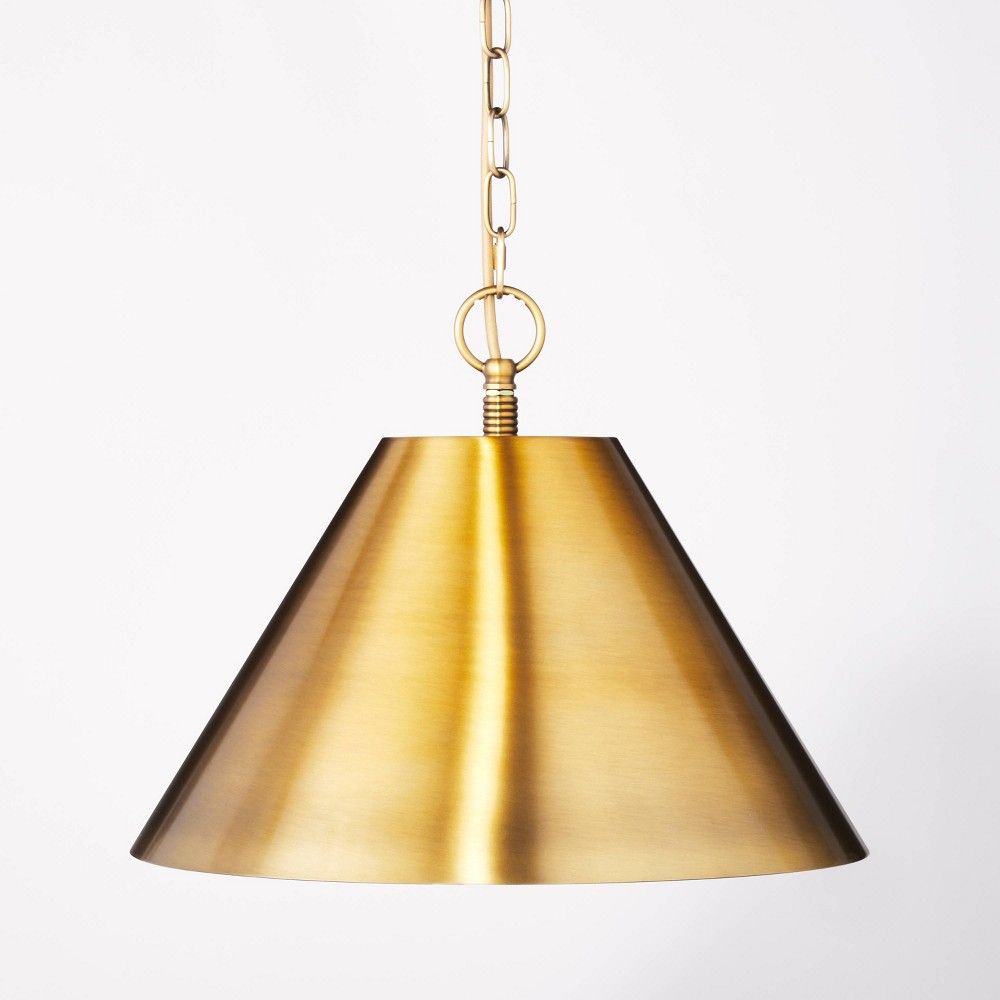 Small Metal Pendant Ceiling Light Brass - Threshold designed with Studio McGee | Target