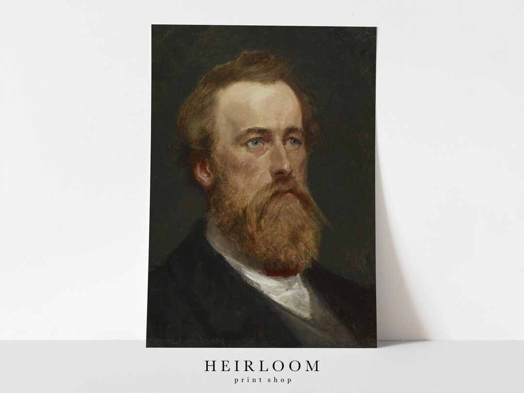 Vintage Portrait Man | Oil Painting Man | Primitive Portraits | ART PRINTS | William | Etsy (US)