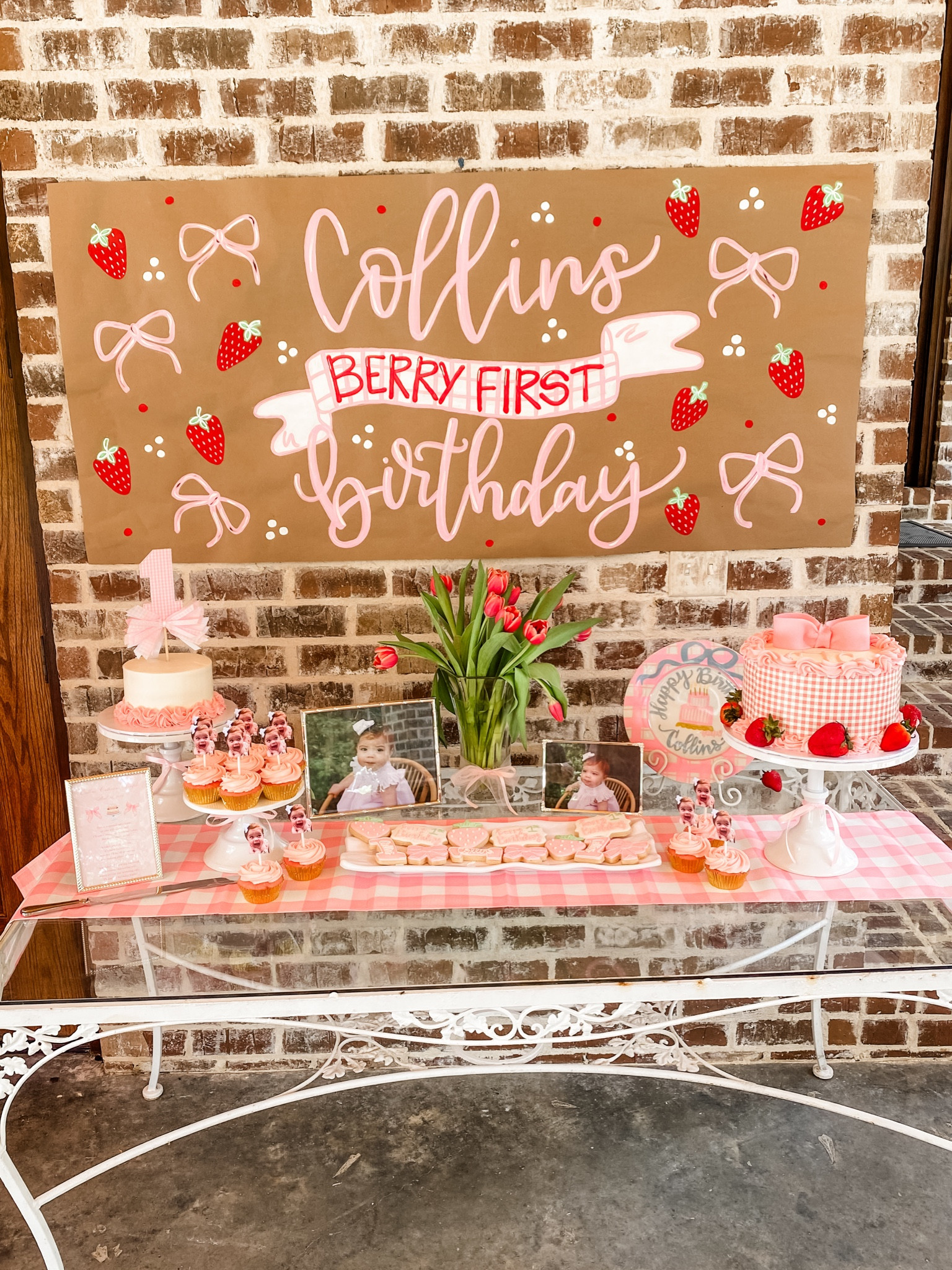 Berry 1st Birthday party decor!.