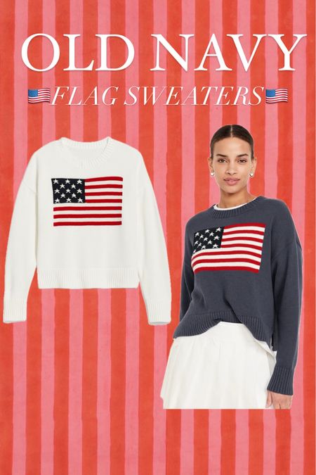Old navy American flag sweaters