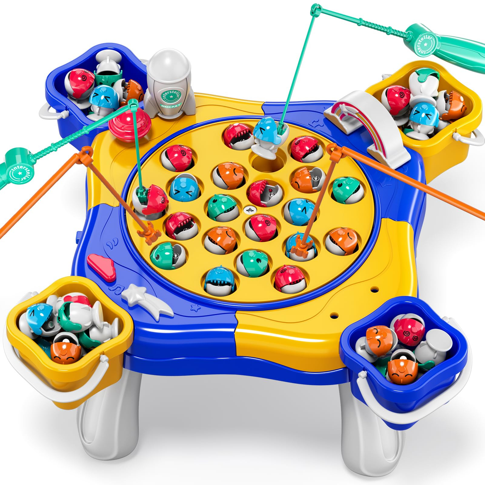 Magnetic Fishing Game for Kids Toddlers 3-5, 70 pcs Fishing Toys for Kids Toddlers 3-5, Fishing T... | Amazon (US)