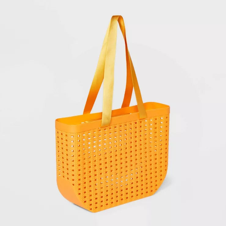 Basket Weave Woven Tote Handbag - Shade & Shore™ | Target