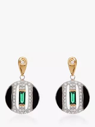 V by Laura Vann Daphne Circle Drop Earrings, Multi | John Lewis (UK)