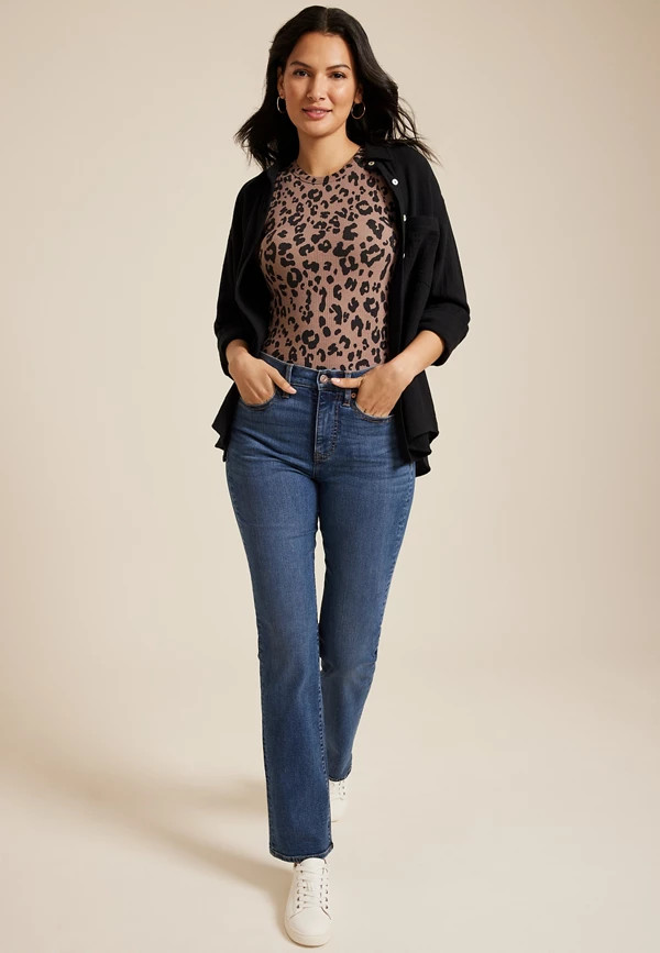 m jeans by maurices™ High Rise Sculpt Straight Jean | Maurices