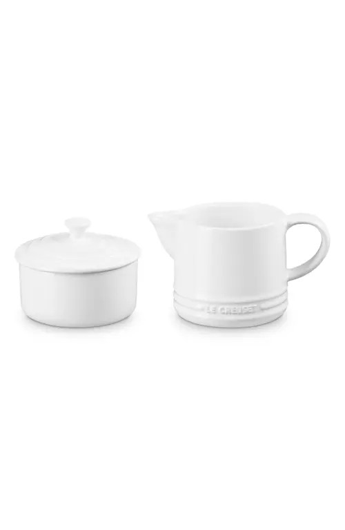 Le Creuset Signature Sugar & Creamer Set in White at Nordstrom | Nordstrom