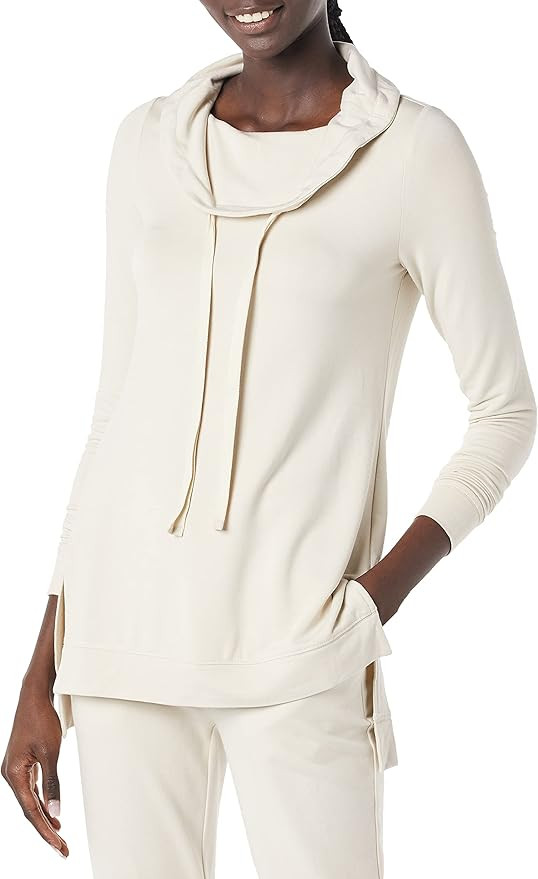 Amazon Essentials Women's Supersoft Terry Long-Sleeve Funnel Neck Tunic (Previously Daily Ritual) | Amazon (US)