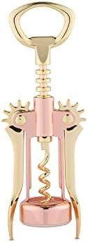 Twine Two-Tone Copper and Gold Winged Corkscrew, Self Centering Worm, Wine Bottle Opener, Lever A... | Amazon (US)