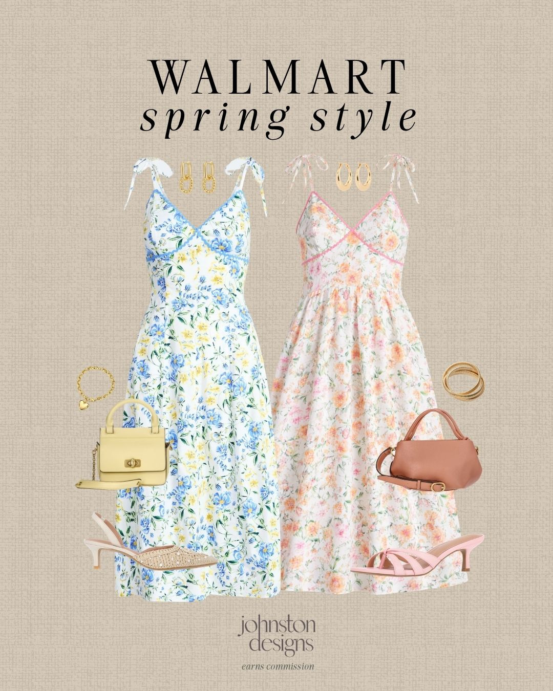 Walmart spring style featuring floral dresses, heels and pastel accessories for the perfect Easter outfit inspo. 🐰🌸

walmart fashion, easter outfit, easter dress, spring dresses, floral dress, easter outfit inspo, sunday outfit, feminine outfit, pastel outfit, dressy spring outfit, holiday outfit, affordable fashion 

 #LTKootd #LTKSeasonal