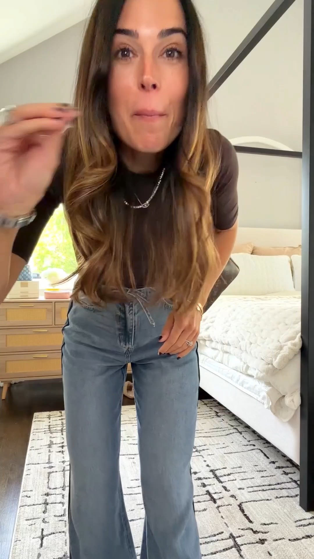 The cutest and softest lounge denim pants. Wearing size xs