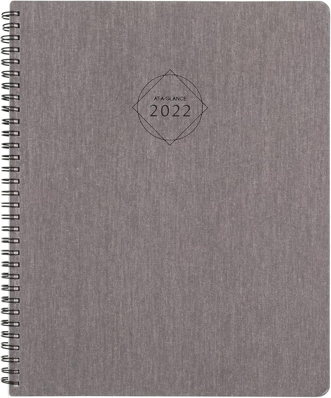 2022 Weekly & Monthly Planner by AT-A-GLANCE, 8-1/2" x 11", Large, Divided Format, Elevation, Bla... | Amazon (US)